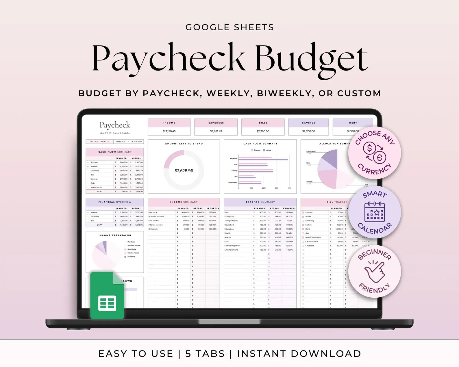 Paycheck Budget V-1